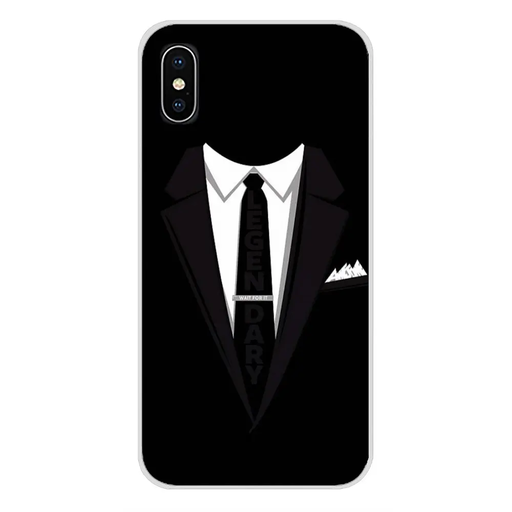 Мужской костюм рубашка галстук линии прозрачный ТПУ кожаный чехол для Huawei G7 G8 P8 P9