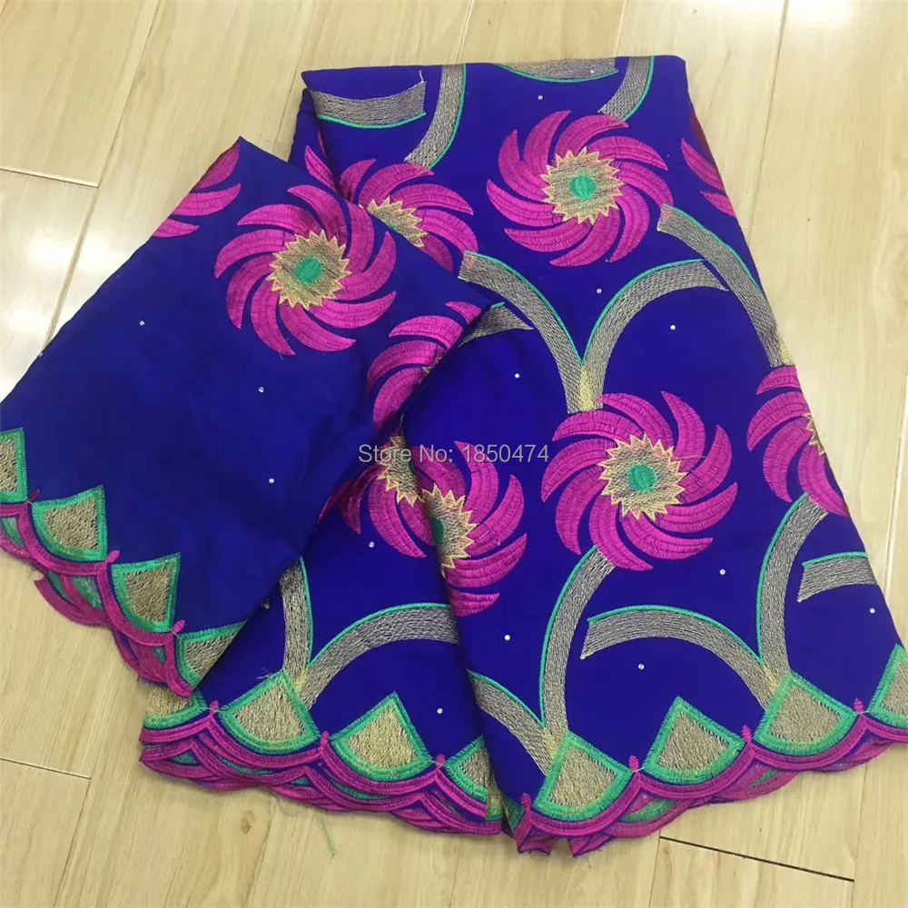 Оптовая продажа 5 + 2 ярдов высокое качество африканская швейцарская вуаль