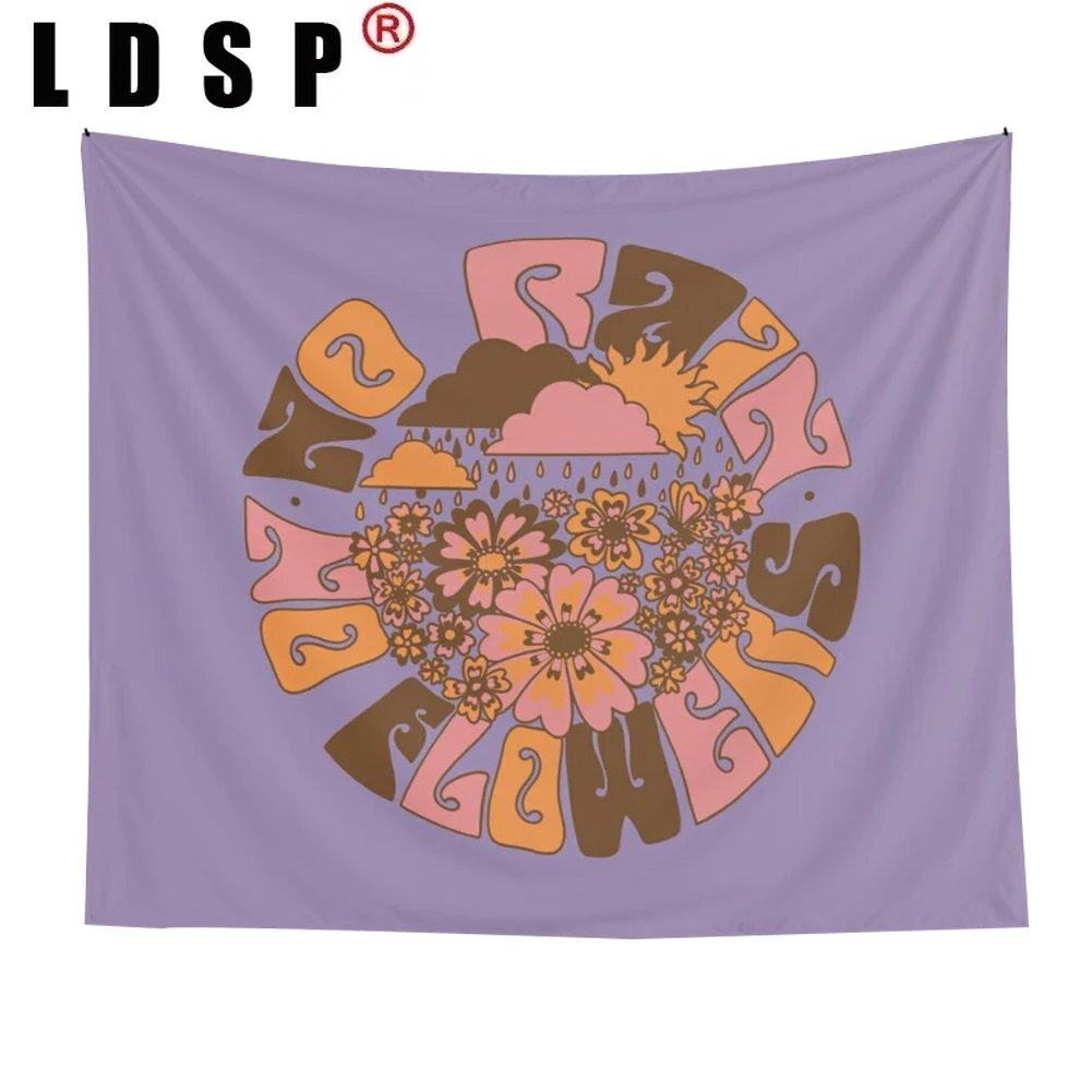 

LDSP Flower Mandala Bohemian Tapestry Wall Hanging Covering Rugs Background Cloth Beach Mat Blanket Art Bedroom Living Home Deco