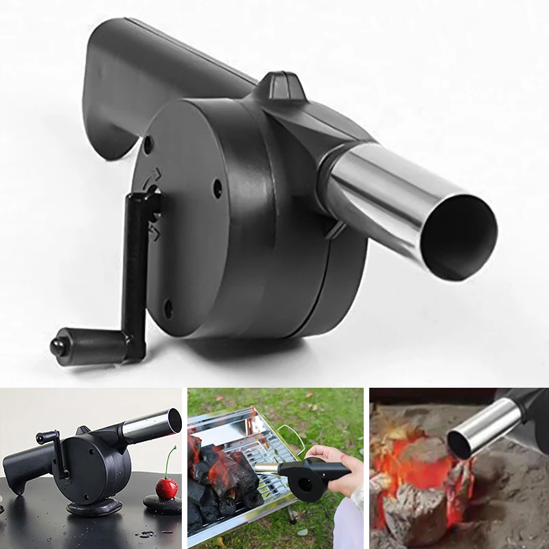 Ручной вентилятор для барбекю ручная воздуходувка пикника гриля кемпинга