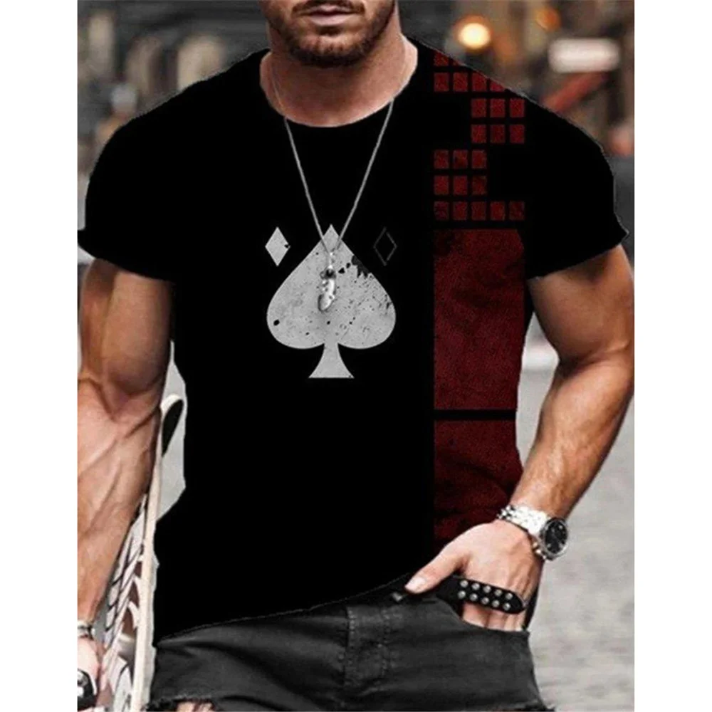 

Fashion T Short Men Streetwear O-Neck Short Sleeve Tees Colorful Geometry Male Clothes Casual Oversized Man T-Shirt Summer New