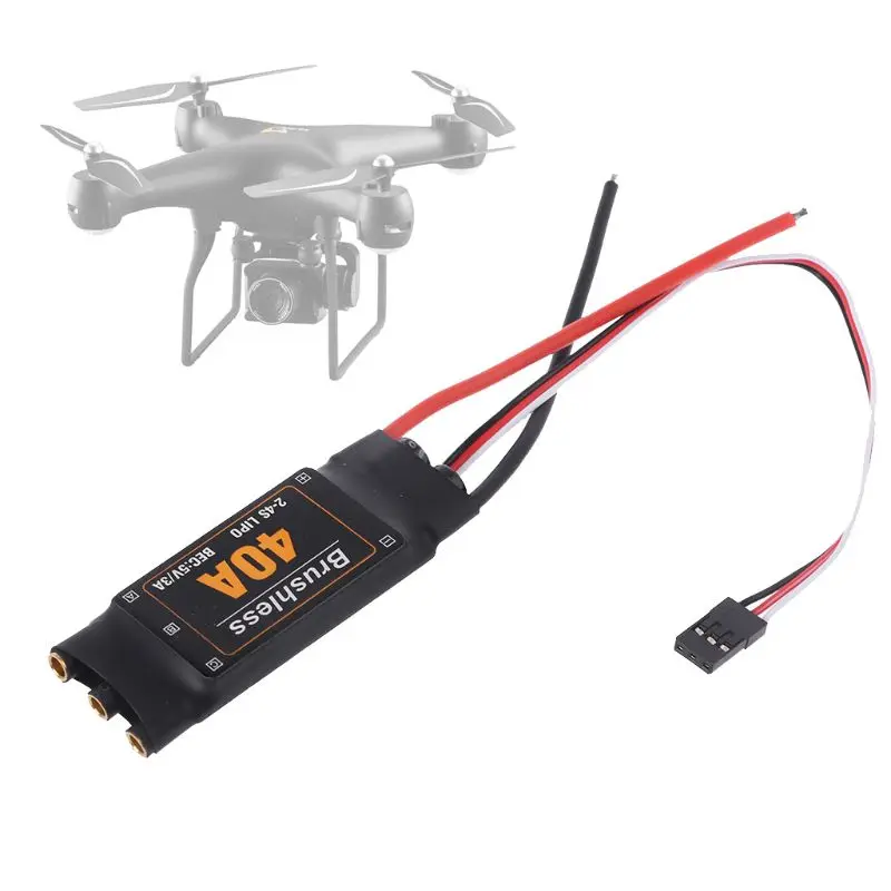 40A 2 4S бесщеточный контроллер скорости двигателя ESC для RC FPV дроны вертолет RC1076