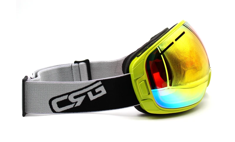 Мульти линзы Желтая оправа брендовые новые лыжные очки UV400 противотуманные маска