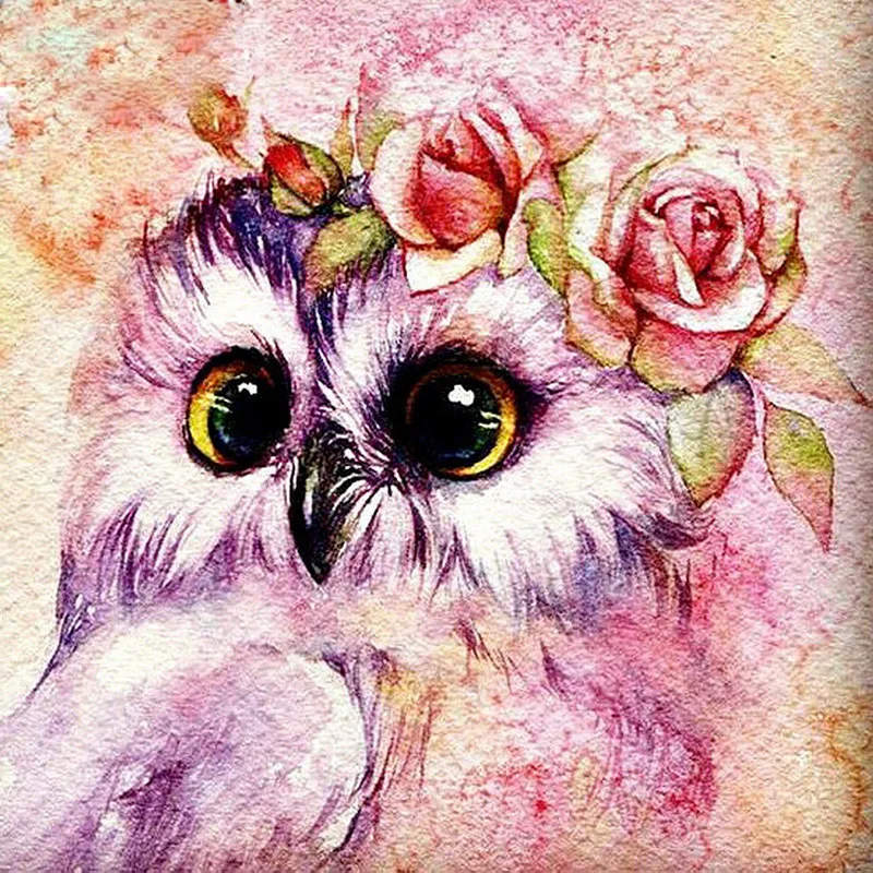 Животные алмазная живопись вышивка крестиком домашний Декор 3D DIY мультфильм сова