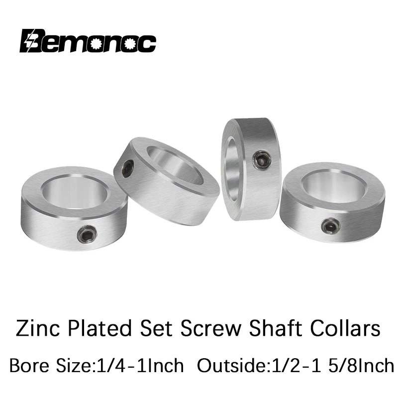 Bemonoc 4 шт./компл. набор оцинкованных винтовых ошейников вала из твердой стали 1/4 3/8