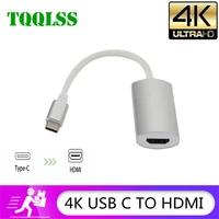 tqqlss usb type c adapter usb 3 1 usb c to hdmi compatible adapter male to female converter for pc computer tv display phone