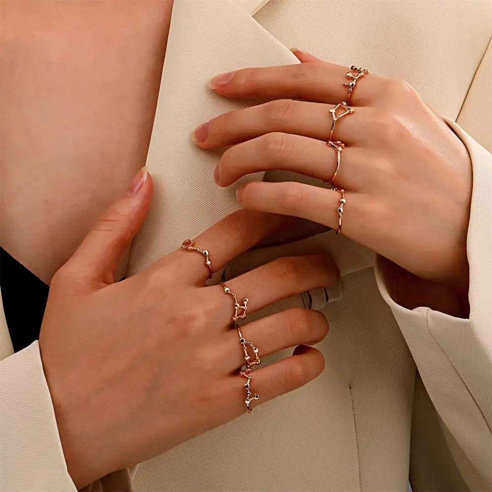 Кольца женские из нержавеющей стали 12 знаков зодиака Лев либра кольцо с