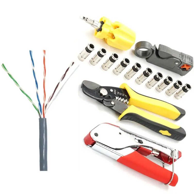 Комплект из 5 предметов ручной обжимной инструмент дробильный зажим с