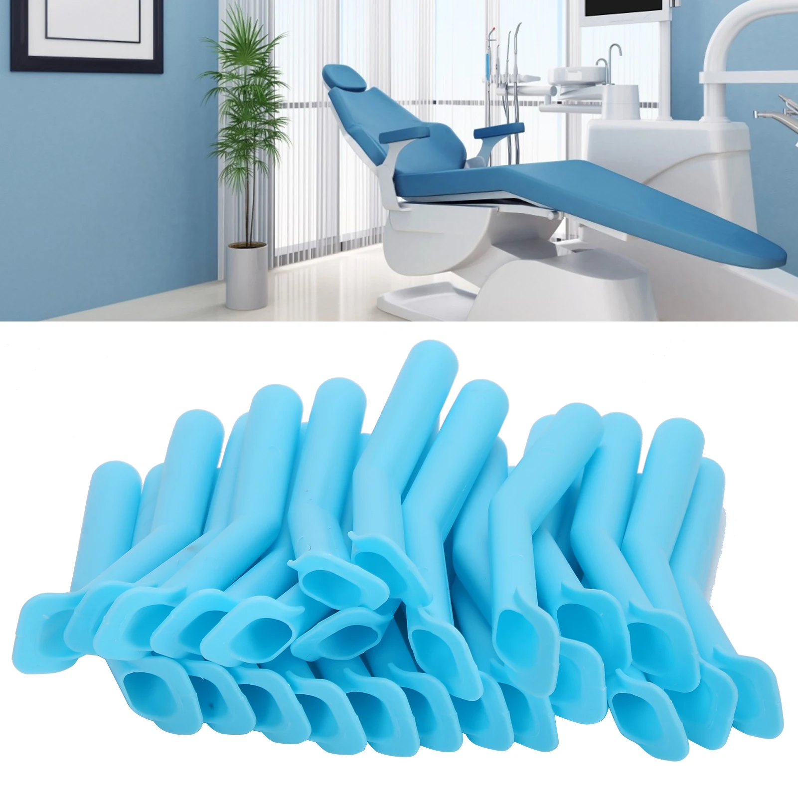 

25Pcs Dental Surgical Strong Suction Tips Saliva Ejector Nozzle 16mm Ecofriendly Material Clean Dentist Accessory Oral Care Tool