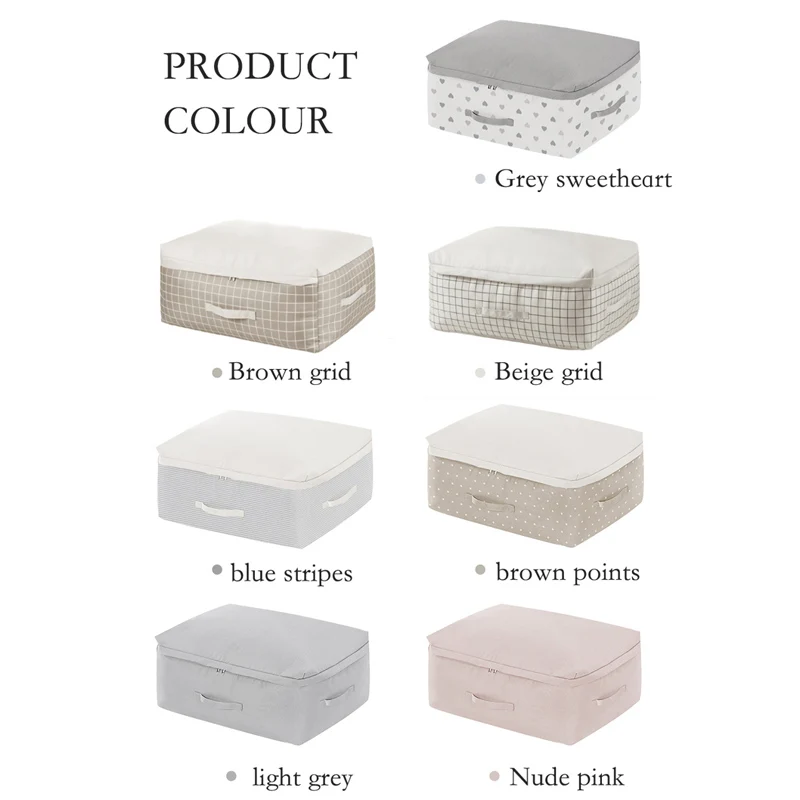 

Large Capacity Clothes Storage Bag Closet Organizer Portable Luggage Organizer Clothes Shoe Tidy Pouch Quilt Blanket Storage Bag