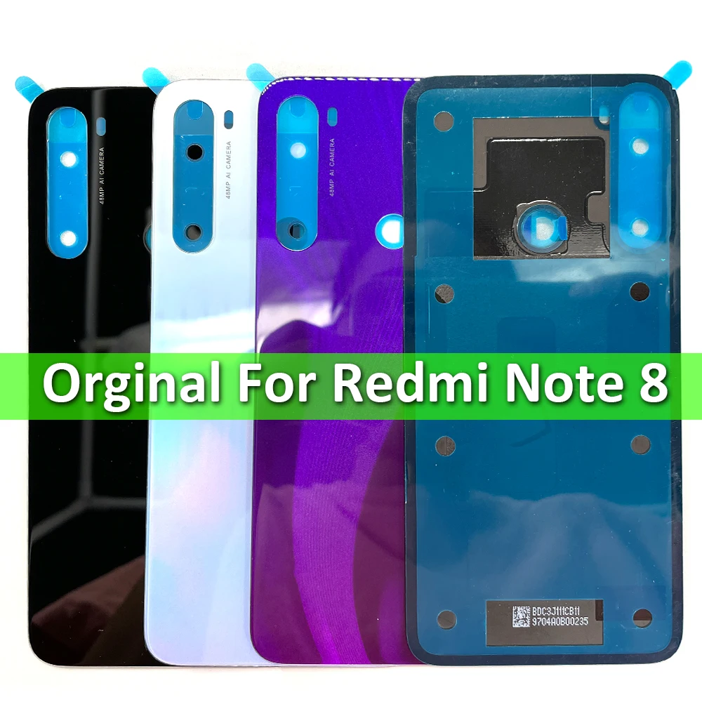 

Original New Back Battery Cover Housing Door Case With Glue Adhesive Sticker For Xiaomi Redmi Note 8