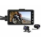 HD мотоцикл с двумя Камера DVR мотор Dash Cam с Специальная двойная трек спереди видеорегистратор с камерой на задней панели мотоцикл электроники Moto Водонепроницаемый