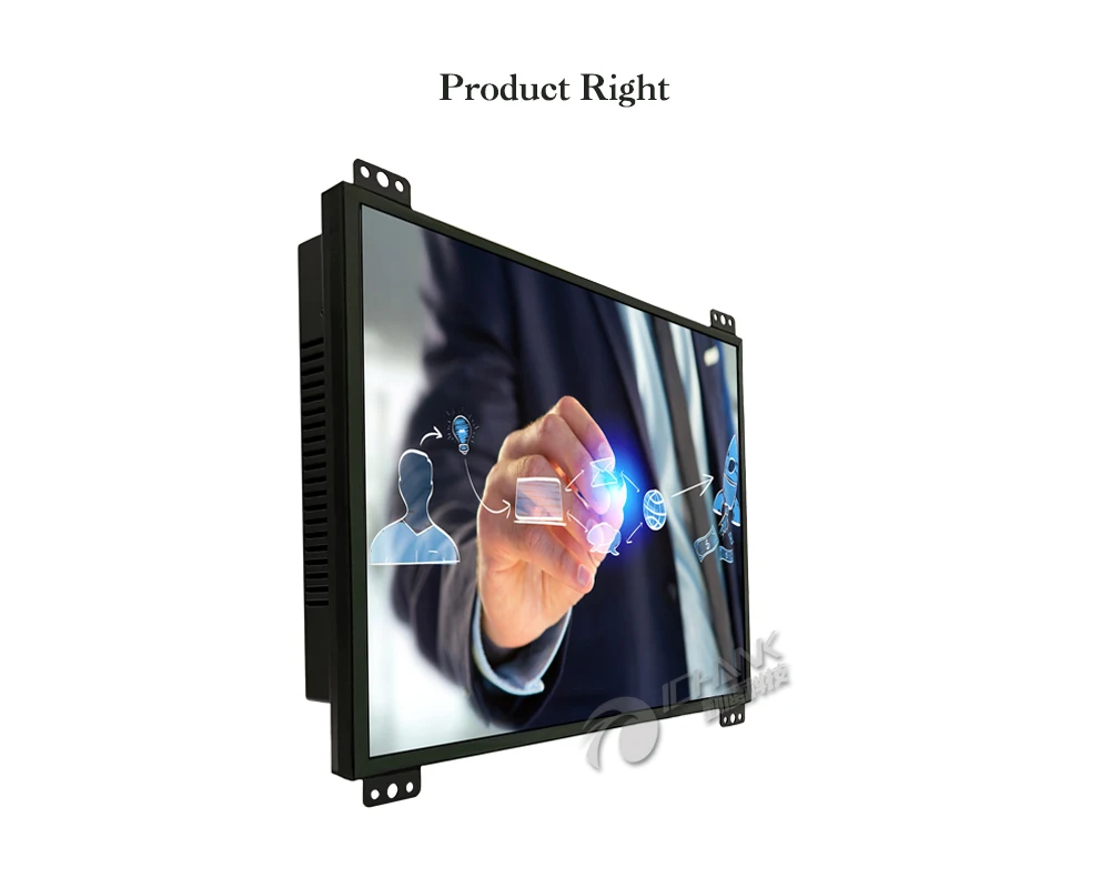 ZK120TC-DR2/12," дюймовый 1024x768 металлический корпус DVI VGA встроенный открытый каркас промышленное оборудование сенсорный ЖК-экран ПК Дисплей Монитор
