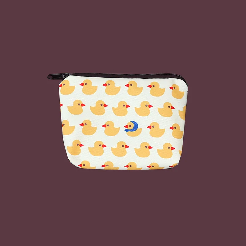

HOT Bonded Fabric Panda Dog Cat Cartoon Women Coin Purse Mini Cute Zipper Animal Girls Coin Wallet USB Cable Bag Key Wallets
