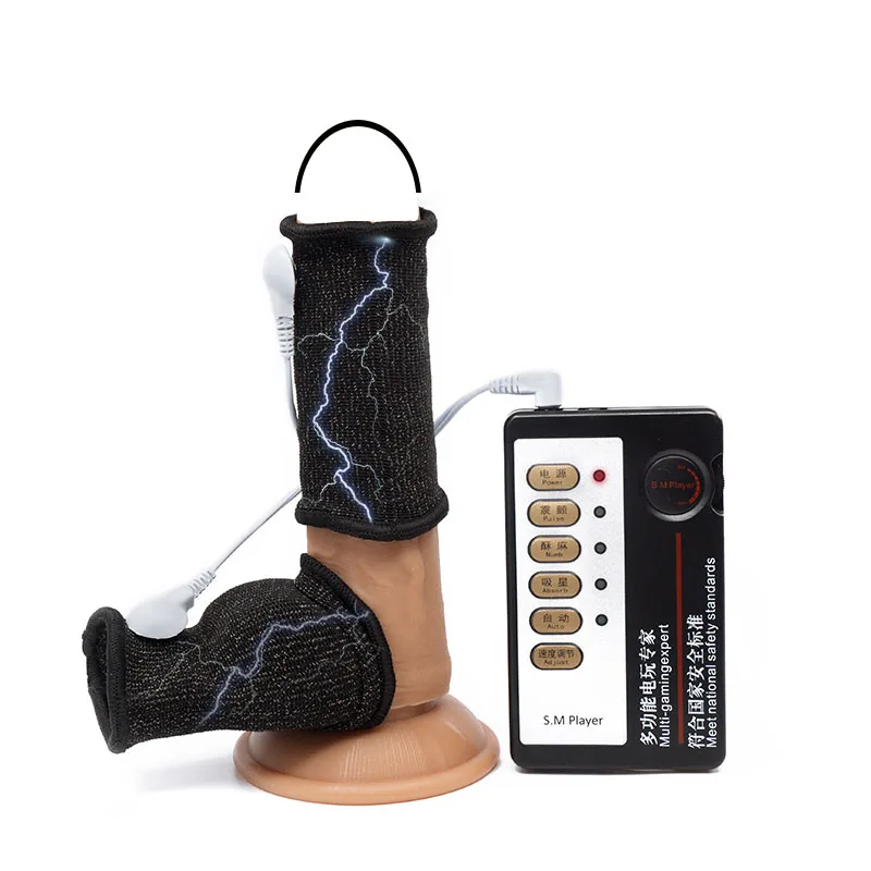 Электрошок для мужчин кольцо на пенис электрической стимуляции проводящие