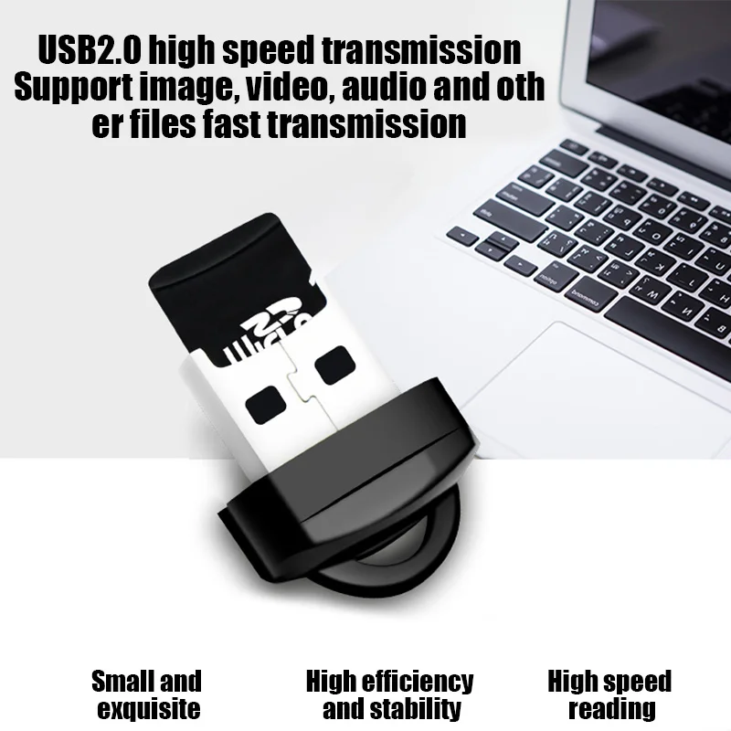 USB 2 0 SD TF кардридер автомобильный портативный для карт памяти Высокоскоростной
