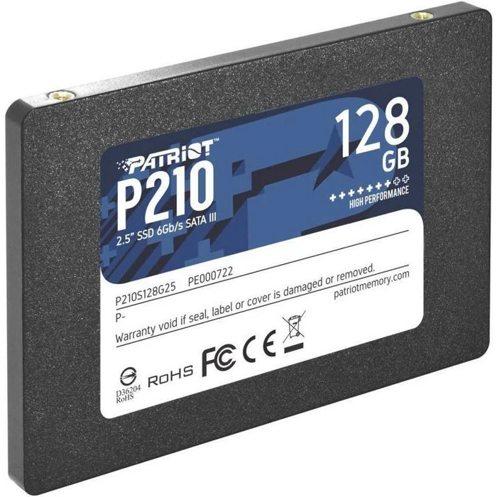 Твердотельный накопитель Patriot P210 P210S128G25 SSD 2.5&quot 128Gb PCI Ex4 чтение: 450 Мб/сек запись: 430