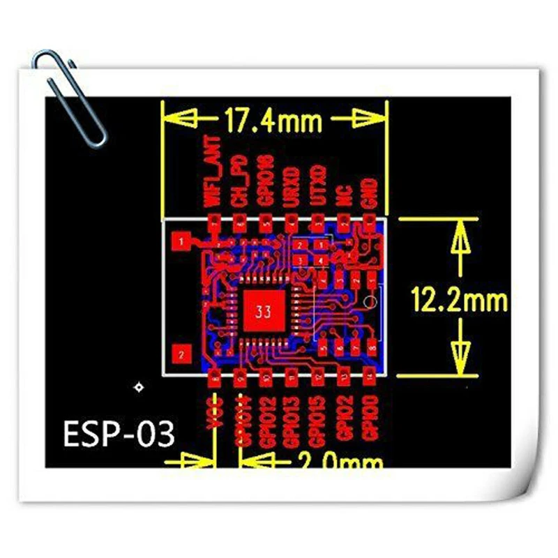 10 шт. ESP8266 WIFI модуль ESP-03 ESP03 дистанционный последовательный порт приемопередатчик
