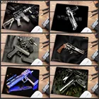 Коврик для мыши MRGBEST, 22x18 см, с изображением пистолета, нескользящий, для ноутбука, ПК