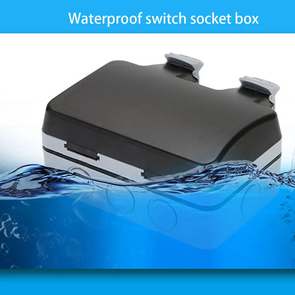 

IP66 Outdoor Sockets UK Plug Socket Box Outdoor Weatherproof Waterproof Plug Wall Power Socket Box Electrical Sockets