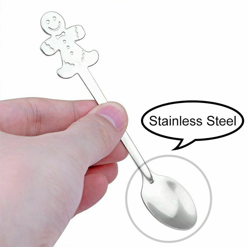 4 шт./компл. Нержавеющая сталь рождественские кармашки для столовых приборов