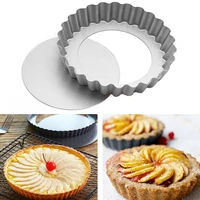 6in cake pie tart dish baking pan oven tray pizza mold bakeware aluminum alloy baking dishes pans kitchen tools accessories