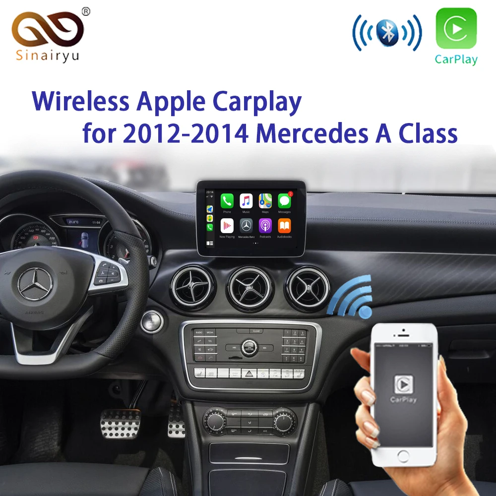 Sinairyu WIFI беспроводной OEM Apple Carplay для Mercedes NTG 4 5 7 Car Play A Class W176 W204 2011 14 - Цена: 20 598,95 руб.