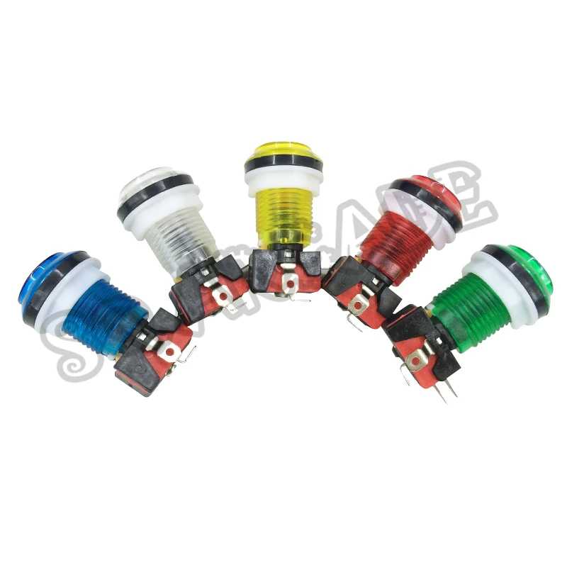 33 мм кнопочный Аркады Кнопка точек на дюйм привело микро переключатель подсветки