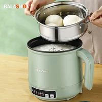 mini multifunction electric cooking machine 1 7l singledouble layer hot pot intelligent electric rice cooker non stick pan pots