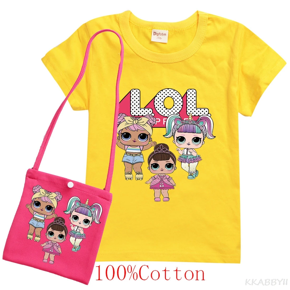 L.O.L. Модная детская одежда с сюрпризом Детские футболки для девочек милый топ