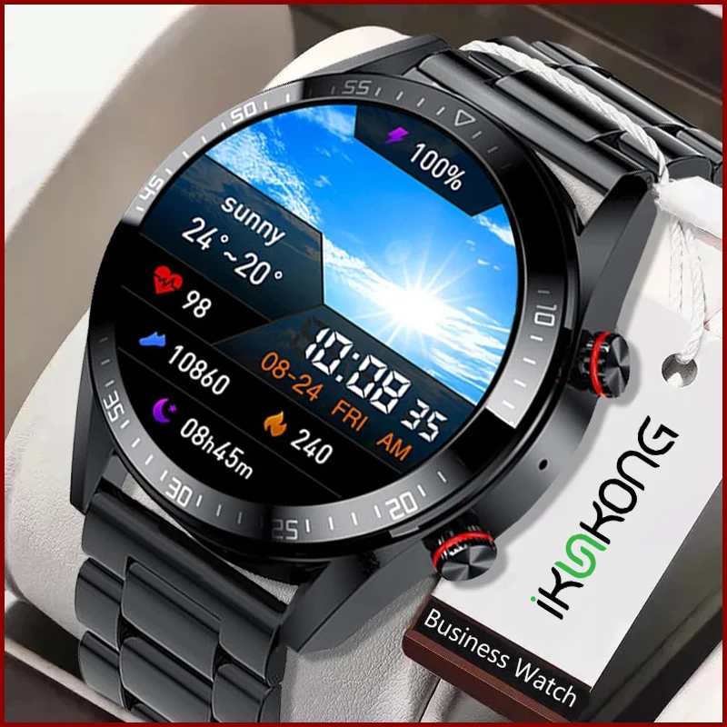 

2021 New 454*454 Screen Sport Smart Watches Always Display The Time Bluetooth Call Local Music Heart Rate Smartwatch Men Android