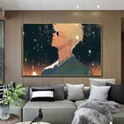 Японское аниме, художественный постер на стену юютсу кайсена, картина аниме на холсте с рисунком, Настенная роспись для мальчика, спальни, общежития, украшение для дома