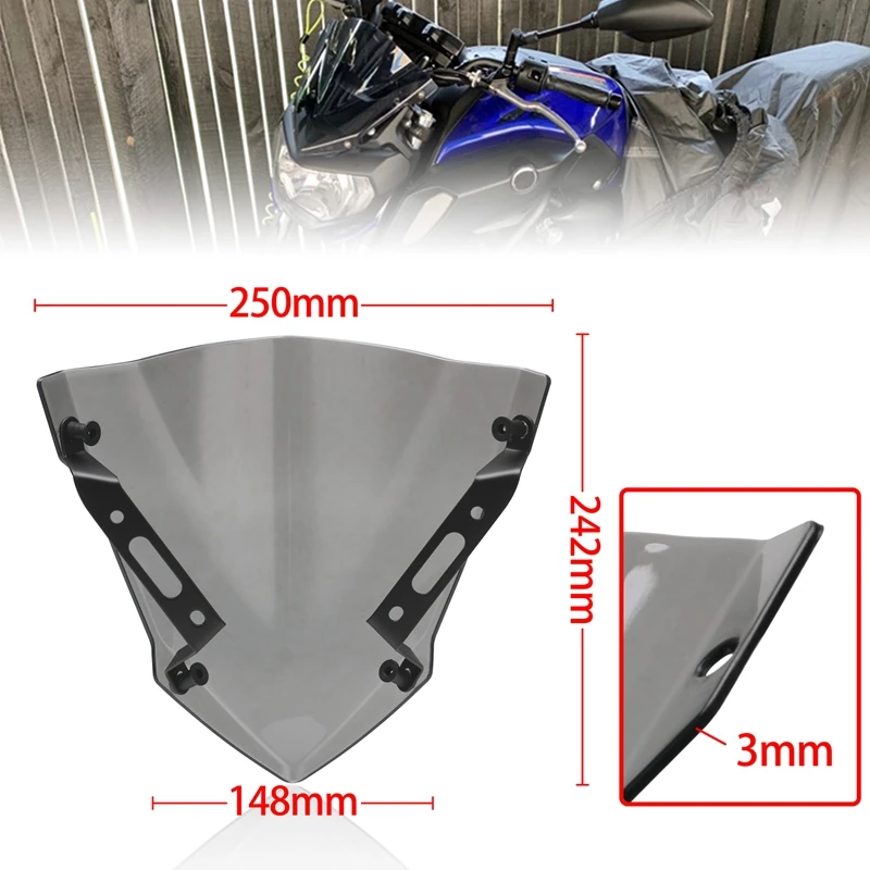 Ветровое стекло Windsn для YAMAHA MT-07 FZ-07 2018 2019 2020 аксессуары мотоциклов Pare-Brise