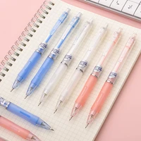 3pcsset simple texture mechanical pencil 0 5mm 0 7mm drawing propelling pencil plastic material office supplies