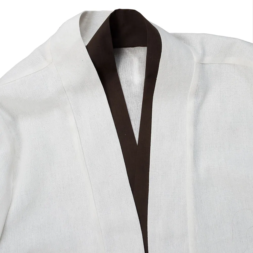 

Star Cosplay Wars Obi Wan Kenobi Jedi Costume Outfit Tunic White Robe Cloak Jedi Knight Costume