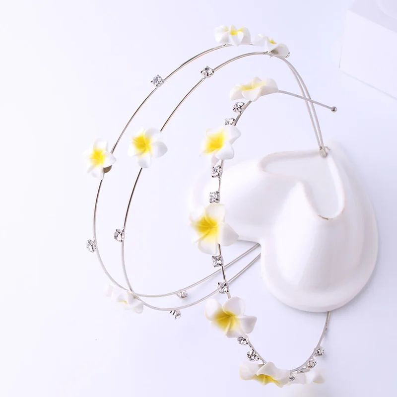 Милая романтичная желтая Маргаритка акриловые цветы аксессуары для волос женщин