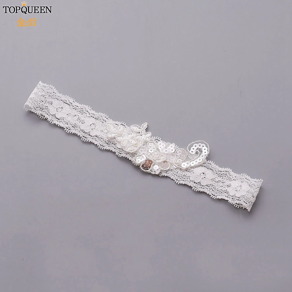 Женские Сексуальные Свадебные чулки с подвязками TOPQUEEN кружевные подвязки ремнем