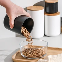 ceramic moisture proof sealed jar with lid kitchen storage tank for grains coffee tea can milk powder seasoning storage tank