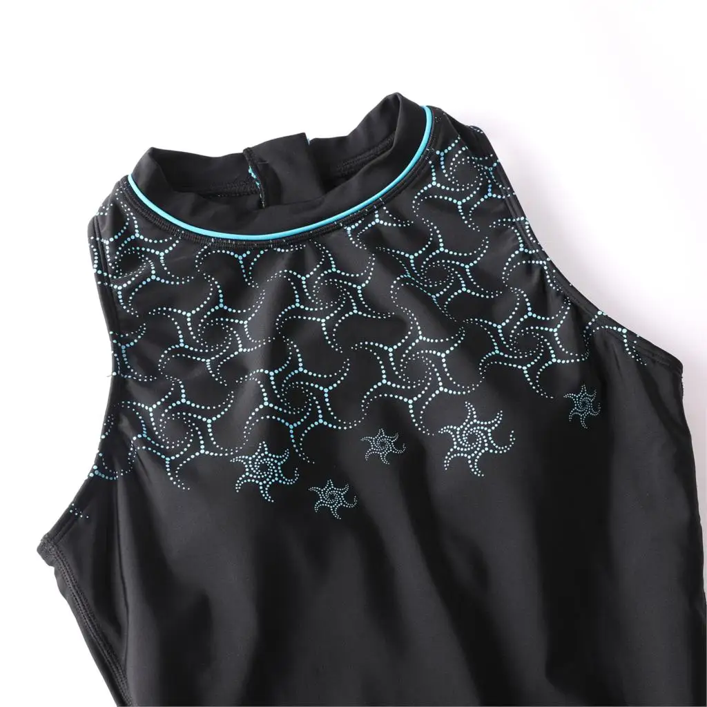 Женский слитный купальник SYROKAN с высоким воротником и молнией|Комбинезоны| |