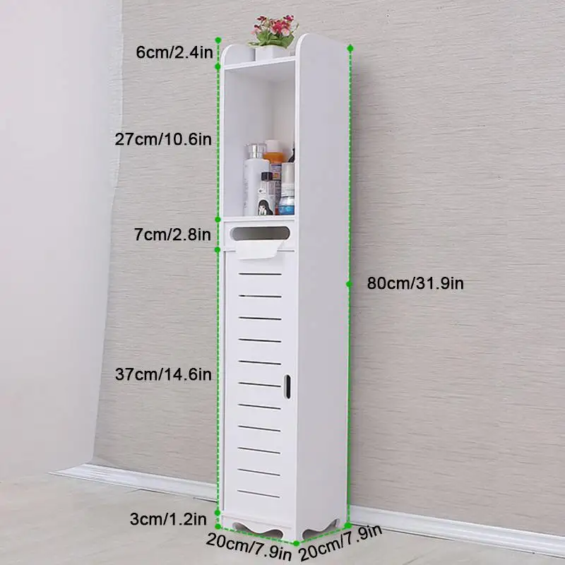 white floor standing bathroom storage shelf toilet bath cabinet storage organizer wood plastic cupboard shelf home furniture free global shipping