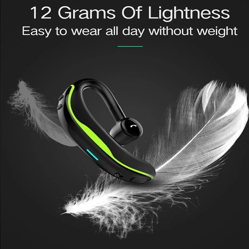 Беспроводные Bluetooth наушники одиночные для разговора шумоподавление гарнитура