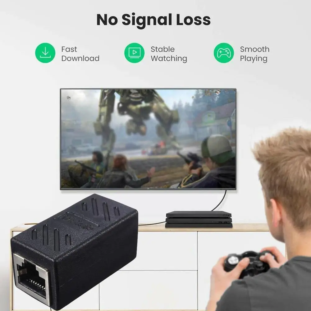 

Модульный сетевой Ethernet-разъем Rj45 Rj 45 Cat8 8p8c, Удлинительный шнур-адаптер, соединитель с кабелем N3j7, 2 шт.