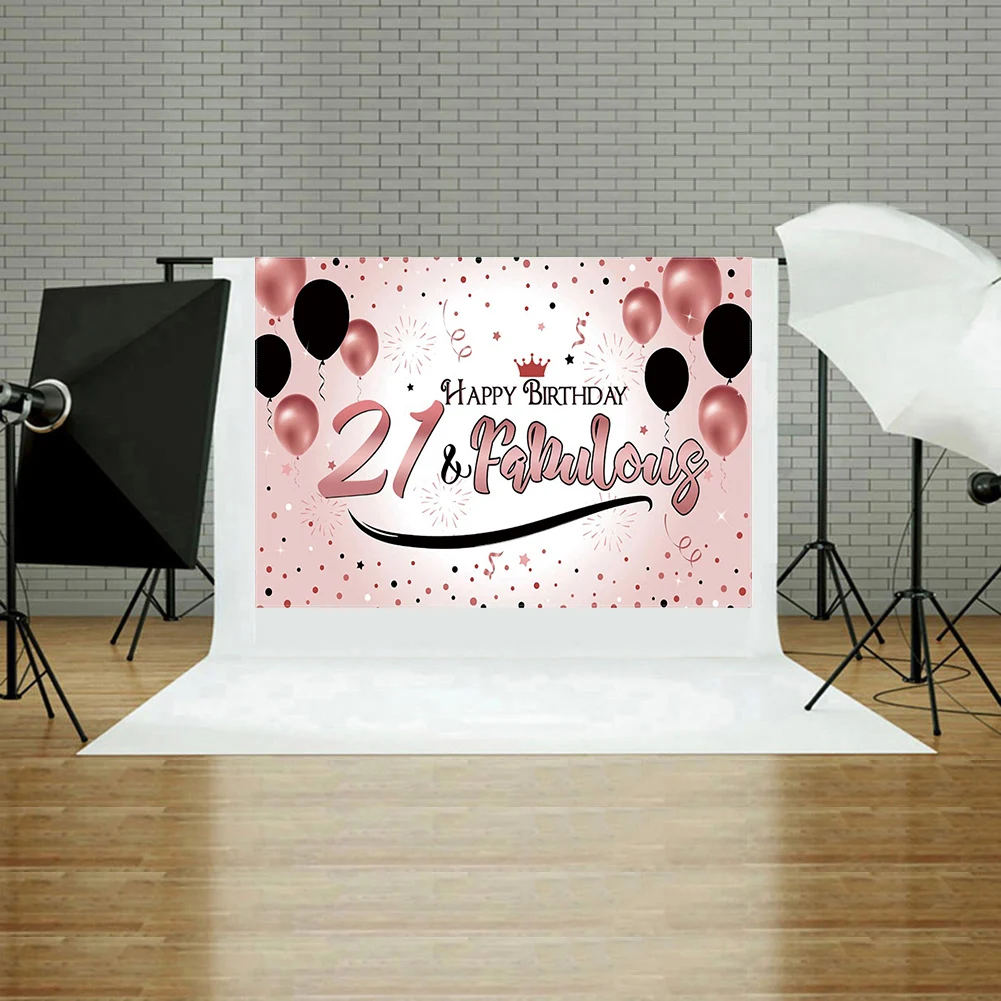 

Happy Birthday Background Wall Decorative Backdrops Festival Studio Cloth Home Studio Party Backdrop Photography