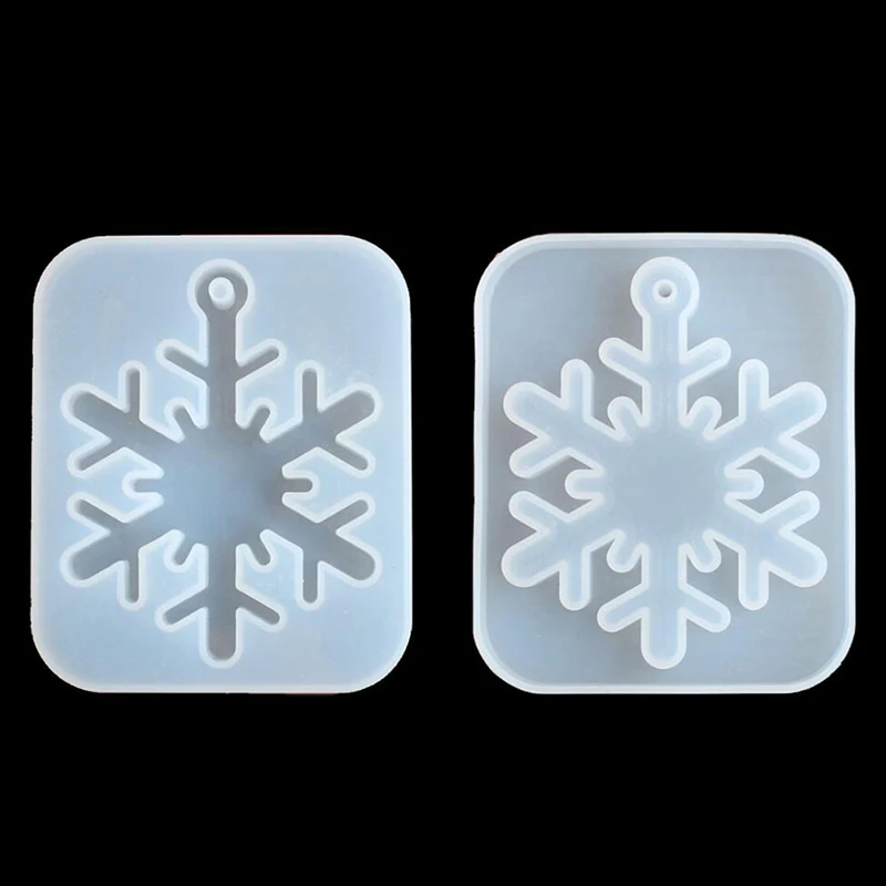 

Crystal Snowflake Silicone Mold Snowflake DIY Craft Ornament Making Clay Plaster Cement Mould Tool For Christmas Decor