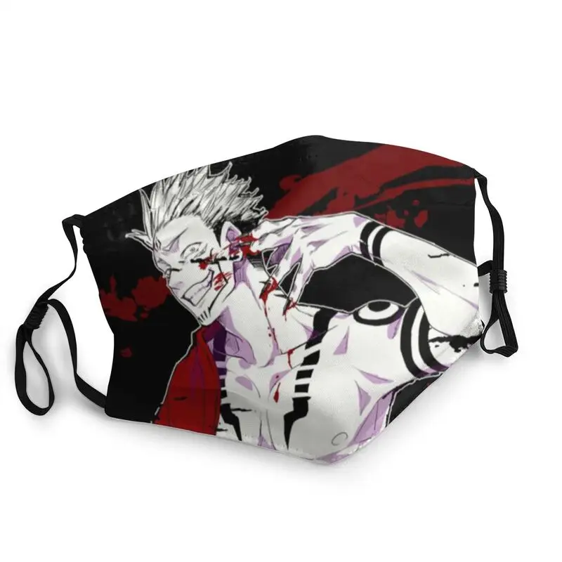 

Reusable Manga Jujutsu Kaisen Sukuna Mouth Mask Japan Anime Mask Men Women Anti Haze Protection Cover Respirator Muffle