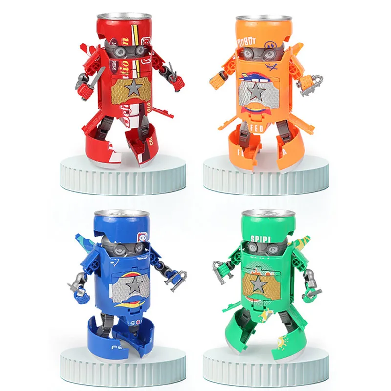 Творческий деформированный робот-сода органический напиток