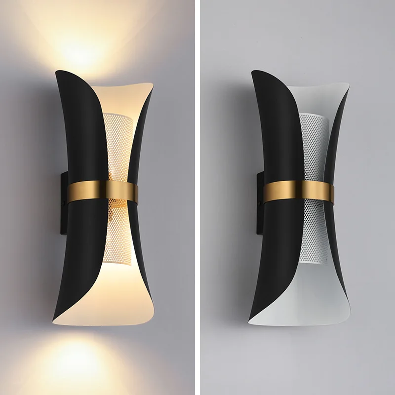

Modern Minimalist LED Indoor Wall Lamp E27 Bulb TV Background Wall Light Bedroom Living Room Aisle Lamp Wall Sconce