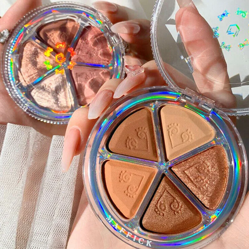 Палитра матовых теней для век лепестков земли румяна рандомная палитра