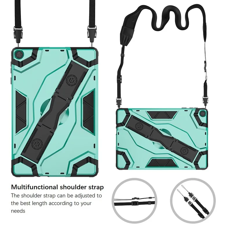 

For Huawei Matepad T10 9.7"Tablet Shell Case TPU + PC Heavy Duty Hybrid Rugged Rubber Armor Cover Matepad T10S 10.1" With Strap