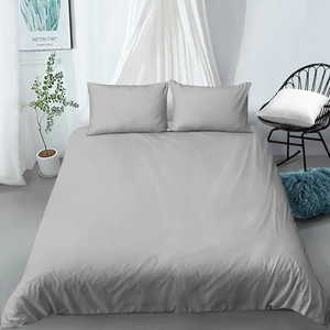 DIMI Euro Beddings Gray Quilt Cover Pillow Shams 200x200 140x200 Pure Bedding sets Black Duvet covers Solid Bed Linen